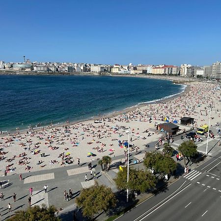 Piso Con Vistas A La Playa De Riazor Apartman A Coruña Kültér fotó