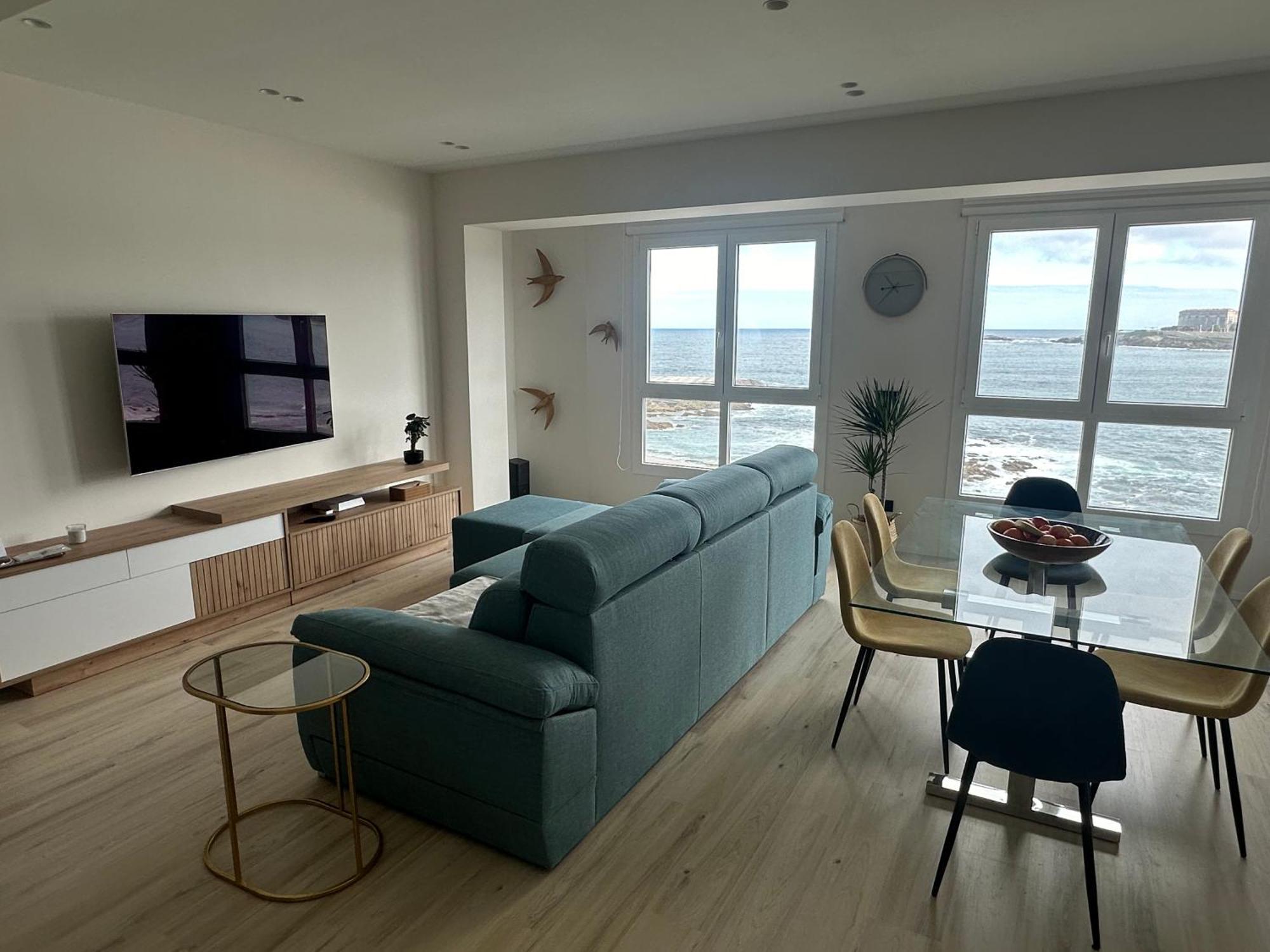 Piso Con Vistas A La Playa De Riazor Apartman A Coruña Kültér fotó