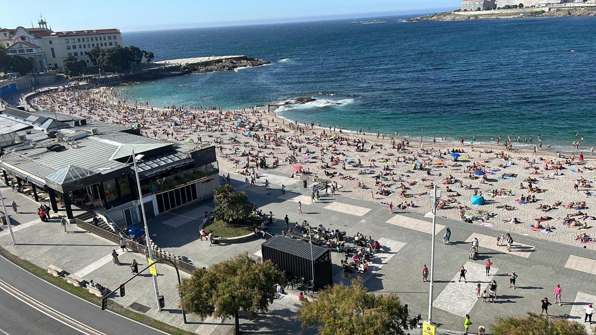 Piso Con Vistas A La Playa De Riazor Apartman A Coruña Kültér fotó